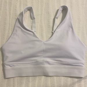 Fabletics white sports bra